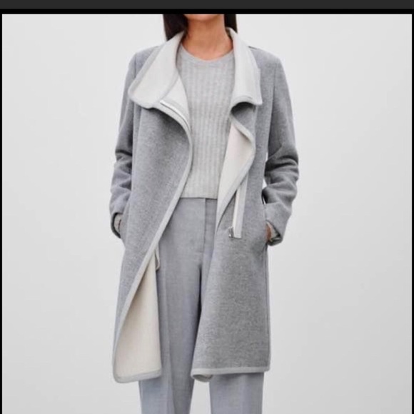 Aritzia Jackets & Coats Aritzia Long Heather Grey Wool Coat Poshmark